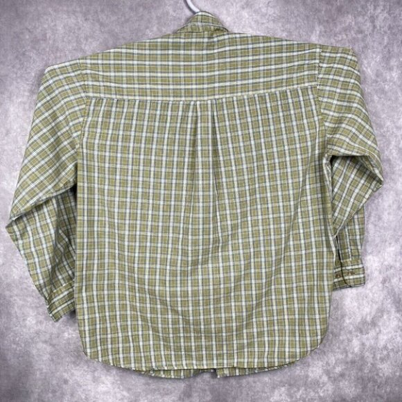 Wrangler RIATA Shirt Adult Extra Large Green Plaid Casual Western Mens Outdoors - Picture 2 of 10